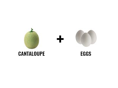 Cantaloupe And Eggs