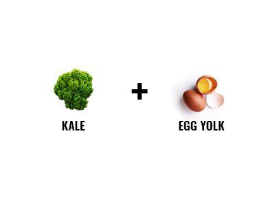 Kale And Egg Yolk